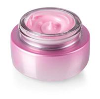 beauty cream or yogurt on white background with clipping path photo