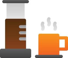 Aeropress Vector Icon Design
