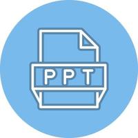 Ppt File Format Icon vector