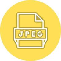 Jpeg File Format Icon vector