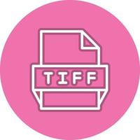 Tiff File Format Icon vector