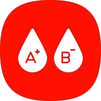 Blood Types Vector Icon Design