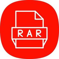 Rar File Format Icon vector