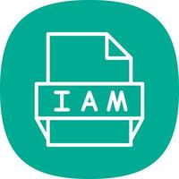 Iam File Format Icon vector