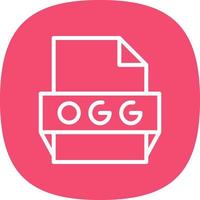 Ogg File Format Icon vector