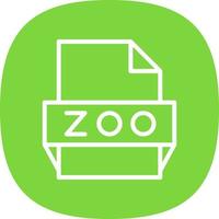 Zoo File Format Icon vector