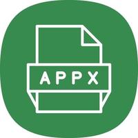 Appx File Format Icon vector