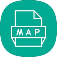 Map File Format Icon vector