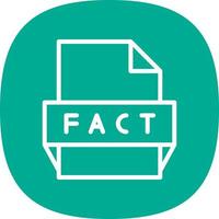 Fact File Format Icon vector