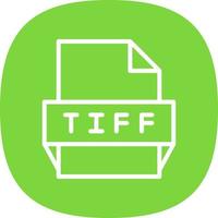 Tiff File Format Icon vector