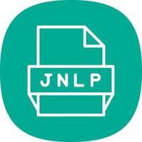 icono de formato de archivo jnlp vector