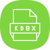 Kdbx File Format Icon vector