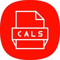 Cals File Format Icon vector