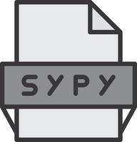 Sypy File Format Icon vector