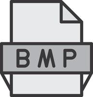 Bmp File Format Icon vector