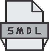 Smdl File Format Icon vector