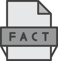 Fact File Format Icon vector