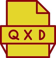 Qxd File Format Icon vector