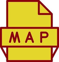 Map File Format Icon vector