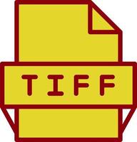 Tiff File Format Icon vector