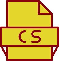 Cs File Format Icon vector