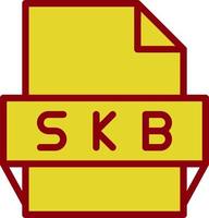 Skb File Format Icon vector