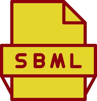 Sbml File Format Icon vector