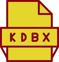 Kdbx File Format Icon vector