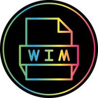 Wim File Format Icon vector