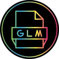 Glm File Format Icon vector