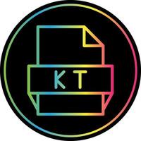 Kt File Format Icon vector