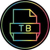 Tb File Format Icon vector