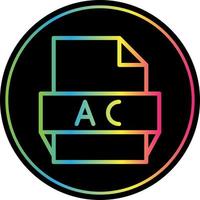 Ac File Format Icon vector