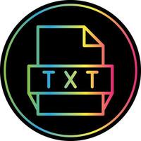 Txt File Format Icon vector