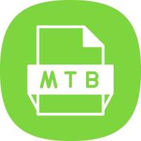 Mtb File Format Icon vector