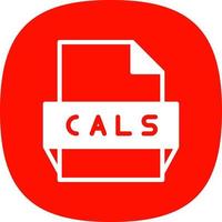 Cals File Format Icon vector