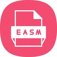 Easm File Format Icon vector