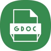 Gdoc File Format Icon vector