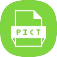 Pict File Format Icon vector