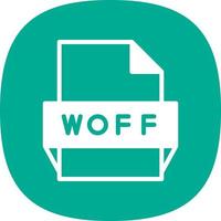 Woff File Format Icon vector