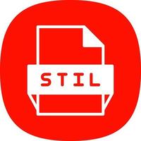 Stil File Format Icon vector