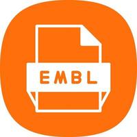 Embl File Format Icon vector