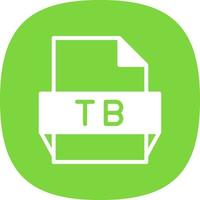 Tb File Format Icon vector