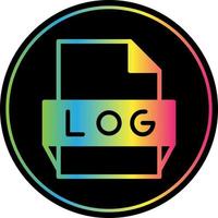 Log File Format Icon vector