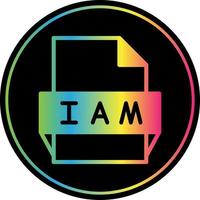 Iam File Format Icon vector