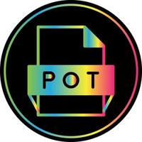 Pot File Format Icon vector