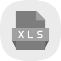 icono de formato de archivo xls vector