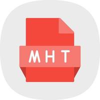 Mht File Format Icon vector