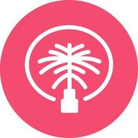 diseño de icono de vector de palm jumeirah