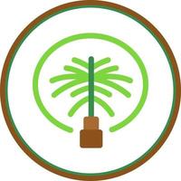Palm Jumeirah Vector Icon Design
